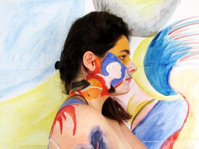 Body Painting - Fresque du lycée Camille Claudel 2